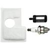 DORFEY Filtro aria 3 pezzi adatto for Sthil MS170 MS180 2-Mix da BJ candela a benzina motosega tosaerba parti giardino utensili elettrici accessori