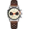 TOPHILL Orologi da uomo 40mm Cronografo Seagull 1963 Originale ST1901 Movimento Piloti Cronografo da corsa da uomo Orologio meccanico a carica manuale con vetro zaffiro Piloti da polso luminosi, Cachi