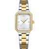 Generic SYJYM - Orologio da polso da donna, semplice, rettangolare, con strass scintillanti, stile casual, al quarzo, luminoso