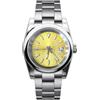 Generic 36MM NH35A Orologio Da Polso Meccanico Solido In Acciaio Inox Orologi Automatici per Gli Uomini NO Logo Refit DIY Auto Winding Orologio Da Uomo, Oro