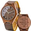 LMWOOD Orologio personalizzato per uomo analogico al quarzo inciso orologio casual in legno orologio personalizzato per testimoni dello sposo per lui