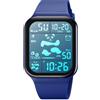Gosasa Orologio digitale a LED con quadrante grande, data, ora, 3 bar, impermeabile, orologio sportivo da uomo e donna