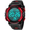 L LAVAREDO Orologi, Orologio Digitale da Uomo, Cronografo Sportivo Impermeabile da Esterno 50M per Uomo con Retroilluminazione a LED e Verde Allarme
