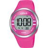Lorus Orologio da polso da donna al quarzo sportivo cinturino in gomma rosa cassa in resina display analogico rosa - R2343NX9