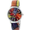 Raptor Colorful Edition Orologio da donna fantasia colorato | Orologio da polso da donna eccezionale con cinturino a trazione | Orologio speciale da polso da donna - Orologio alla moda donna anziani