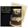 Sugarflair Colours Sugarflair Edible 24 Carat Gold Leaf, 80 x 80 mm | Foglia d'Oro Alimentare 24 Carati per Torte, Wedding Cake, Dessert, Cioccolato e Decorazioni