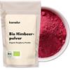Kamelur 250g di frutta BIO in polvere a base di lamponi liofilizzati - polvere fruttata di lampone, finemente macinata e senza additivi, in confezione biodegradabile