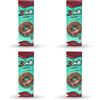 Cuorenero 3 Donuts al gusto CACAO, Senza glutine, Non fritti, Merenda al CACAO in pack da 4 X 111 gr