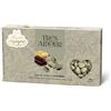 Generico Confetti CRISPO Très Amour Grigio Tortora 1 Kg - Confetti a forma di cuore con cioccolato fondente, bianco e al latte.