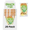Alfano dal 1940 Nocciole Sgusciate Tostate e Pelate Snack & Go 20 Pacchetti Monoporzione da 30g Frutta Secca Ricca di Potassio e Magnesio Snack Ideale per una Dieta Equilibrata e Vegana