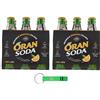 Beni Culinari 12x Oransoda L'Originale Aranciata Italiana - Bevanda Analcolica Gassata con Arance Siciliane - Bottiglia Vetro 20cl + Portachiavi Beni Culinari in Omaggio
