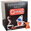 è caffè QUARANTA Caffè Quaranta, Miscela Gran Crema - 100 Capsule - Compatibili con le Macchine ad uso domestico per Nespresso