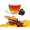 KICKKICK 8 Capsule Kickkick Tisana Arancia e Cannella Compatibili con Dolce Gusto - Cialde Infuso