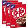 CAIYA 3X Nestle Kit Kat Cereal, Cereali Integrali Croccanti al Cacao Ricoperti di Cioccolato al Latte Gusto Wafer Kitkat 330g Novità [3 Confezioni]