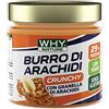 WHY NATURE BURRO DI ARACHIDI - Burro Arachidi Senza Glutine - Crema Spalmabile - Crunchy - 350 gr