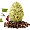 DOSICILY.COM - Gioielli al pistacchio - Uovo al Pistacchio con Granella 700 g - Finissimo cioccolato bianco e Pasta pura di Pistacchio - Uovo di Pasqua al Pistacchio con dolce sorpresa