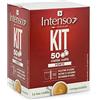 Generico Caffè Intenso gusto Forte - Kit 50 cialde + Palettine di legno, Bustine di zucchero, bicchierini di carta