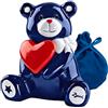 Zeus Party Salvadanaio Orso Blu in Ceramica 50gr Perugina Baci Limited Edition Amore Love