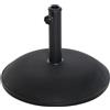 Easycomfort Base per Ombrellone da Giardino in Cemento con Palo di Ø35mm, Ø38mm, Ø48mm, Nero Ø49x37 cm