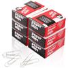 OOTDAY Graffette Ufficio 33 mm, 600 Graffette Clips lisce, Fermagli Ufficio di Medie, Clip per Ufficio per Forniture per Ufficio, Piccole Clip per Roba di Carta, Argento