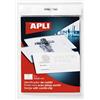 APLI 11745 - Cartellino identificativo con pinza + puntina (90 x 56 mm, 5 pezzi