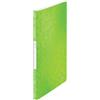 Leitz Portalistino, Formato A4, 20 tasche trasparenti, Capacità 40 fogli, Verde, Gamma WOW, 46310154
