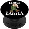 Lirili Larila Italian Brainrot Bootleg A Lirili Larila Italiano Brainrot Bambini Meme Cactus Elefante PopSockets PopGrip Adesivo