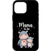 Mommy Hippopotamus Birthday Mother's Day Custodia per iPhone 16 Pro Max Mama to Be Funny Ippopotamo Mamma Mamma Madri Regalo Donne Ragazze