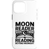 Midnight Reading Bookworm Books Custodia per iPhone 16 Pro Max Moon Reader Book La mamma legge oltre la mezzanotte