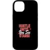 Matching Red Color Graphic Tee Custodia per iPhone 14 Plus Colore rosso Hustle To The Stars Grafica rossa