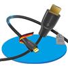 Sonero® cavo Premium High Speed da Micro HDMI a HDMI 4K, spina Micro HDMI D a spina HDMI A, contatti dorati, doppia schermatura, 1,50 m