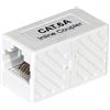 VALUE Accoppiamento RJ45 Cat6A UTP non schermato Connettore di rete LAN Accoppiamento cavo 1:1 Adattatore Ethernet RJ45 femmina a femmina bianco compatto per estensione cavo patch