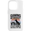 Dog Lover Gamer Introvert Retro Sunset Custodia per iPhone 14 Pro Gioco introverso Gioco E Cammino Il Mio Cane