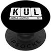 Airport Code Flip Board Tees KUL Kuala Lumpur Malaysia souvenir da viaggio con testo nero PopSockets PopGrip Adesivo