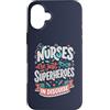 Caring Heroes Apparel Co Custodia per iPhone 16 Plus Gli infermieri sono solo supereroi in travestimento Healthcare Hero 1