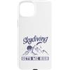 skydiving fall jump fly tandem parachute Custodia per iPhone 15 Plus Il salto con il paracadute mi rende alto