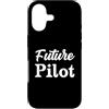 New Pilot Aviator Flying Airplane Lover Custodia per iPhone 17 Future Pilot in Progress, regalo di compleanno per studenti di aviazione