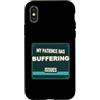 Jimbeels Custodia per iPhone X/XS Umorismo pazienza buffering