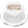 Floral Coffee Reader Design per appassionati di lettori di libri di caffè floreali PopSockets PopGrip per MagSafe