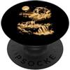 Funny Pointer Dog Lover Gifts Accessorie Cane puntatore che ulula alla luna PopSockets PopGrip Adesivo