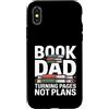 Bookworm Reading Introvert Book Lover Li Custodia per iPhone X/XS Lettura Libro Girare Pagine Non Piani Citazione