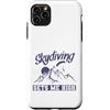 skydiving fall jump fly tandem parachute Custodia per iPhone 11 Pro Max Il salto con il paracadute mi rende alto