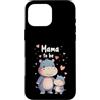 Mommy Hippopotamus Birthday Mother's Day Custodia per iPhone 16 Pro Max Mama to Be Funny Ippopotamo Mamma Mamma Madri Regalo Donne Ragazze