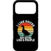 I Like Ducks And Maybe 3 People Custodia per iPhone 17 Pro Max Mi piacciono le anatre e forse 3 persone divertenti retrò