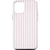 Pastel Classic Trends Vertical Stripes Custodia per iPhone 12/12 Pro Motivo geometrico a righe rosa chiaro e bianco