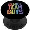 Rainbow Unity Inclusive Vibes Sicuramente Team Guys LGBTQ+Pride Supportive Ally PopSockets PopGrip Adesivo