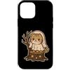 ghost cat stump stars cute Halloween pum Custodia per iPhone 12 mini Gatto fantasma su moncone con stelle