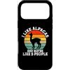 I Like Alpacas And Maybe Like 3 People. Custodia per iPhone 17 Pro Max Mi piacciono gli alpaca e forse mi piace 3 Persone Retro Stile Vintage