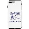 skydiving fall jump fly tandem parachute Custodia per iPhone 7 Plus/8 Plus Il salto con il paracadute mi rende alto