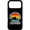 I Like Motorcycle My Dog And Maybe 3 Peo Custodia per iPhone 17 Pro Max Mi piace la moto, il mio cane e forse 3 persone, divertente, retrò